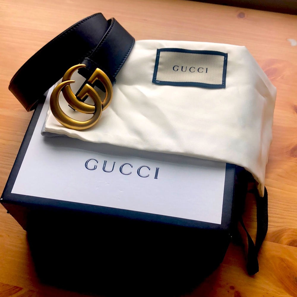 Perfect condition Black Gucci Belt